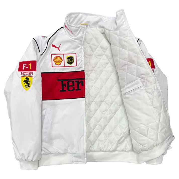 Giacca Racing Bianca – Stile F1