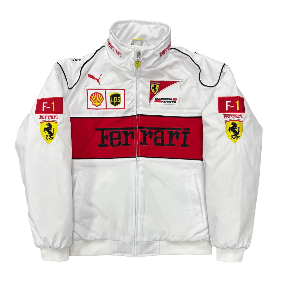 Giacca Racing Bianca – Stile F1