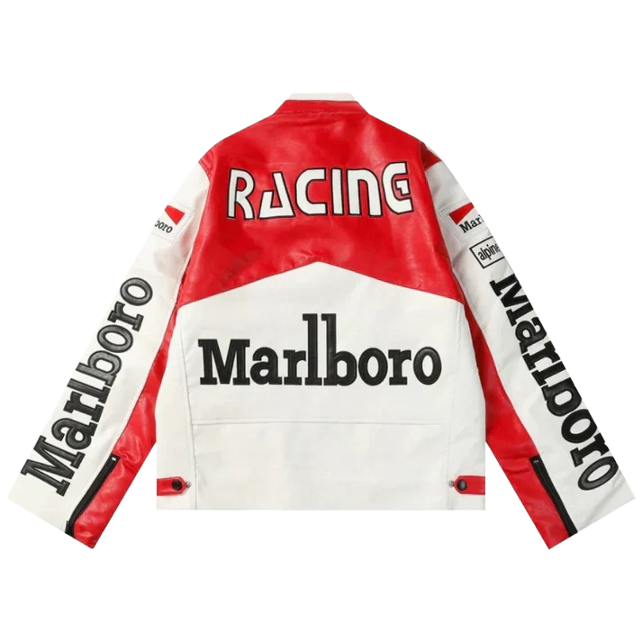 Giacca in Pelle Racing Marlboro